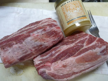 豚肉の塩釜焼