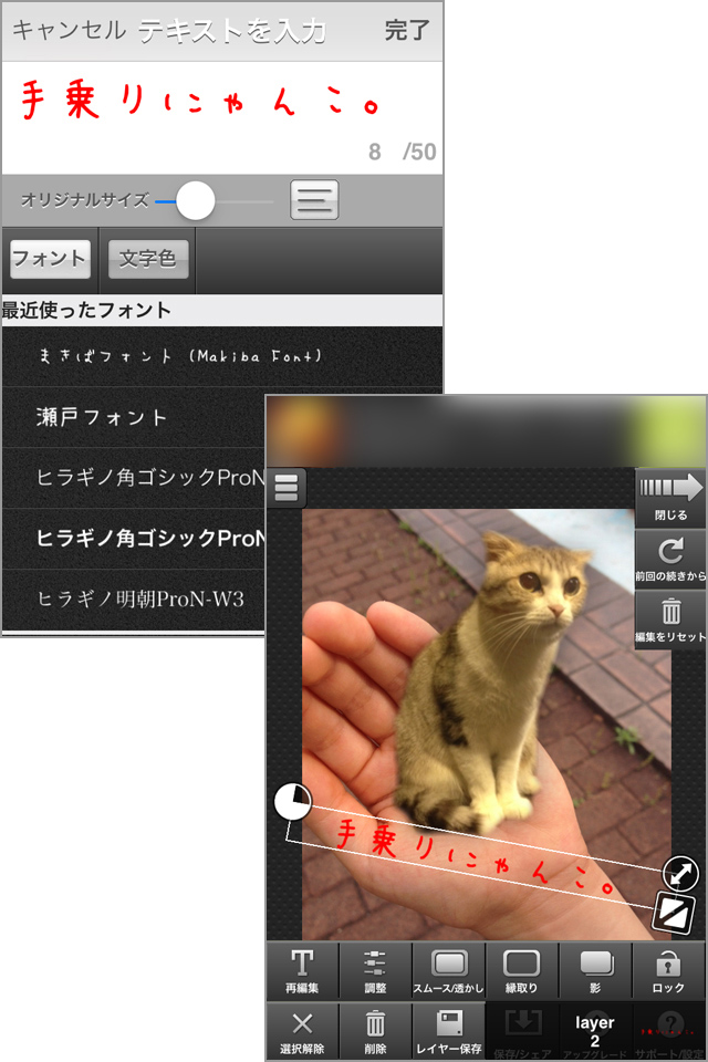 本格的な合成写真が簡単に作れるアプリです!