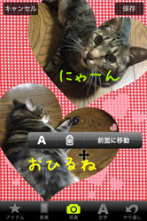 雰囲気に合わせてアイテムや文字を入れてね！