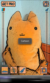カメラを向けたらイラスト風に！