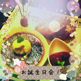 スイーツ素材を使ったかわいいデコ写真ができました！
